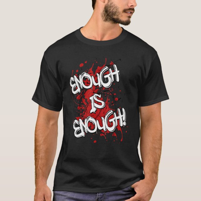 T-shirt Enough is Enough Cost of Living Crisis Protest Pov (Devant)