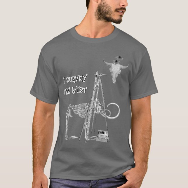 T-SHIRT ENQUÊTE SUR LE SURVEILLANT DES TERRES MESURE GÉOGR (Devant)