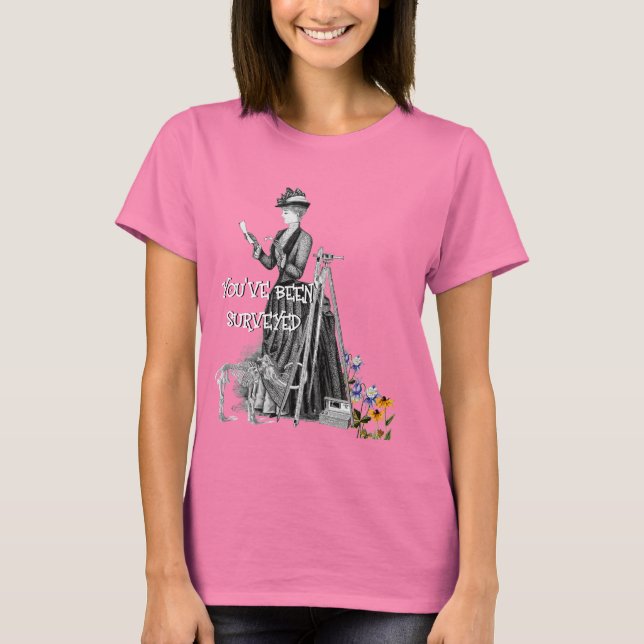 T-SHIRT ENQUÊTE SUR LES TERRES DES FEMMES ENQUÊTE SUR L'OU (Devant)