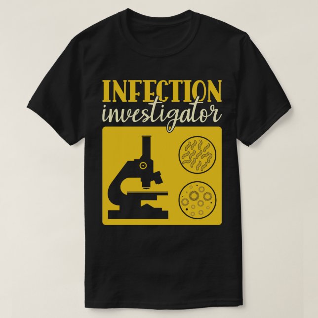 T-shirt Enquêteur d'infection Epidémiologiste drôle (Design devant)