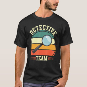 T-shirt Enquêteur privé Secret Spy Retro Detective Te