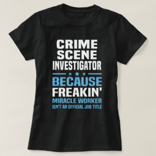 T-shirt Enquêteur sur la scène de crime