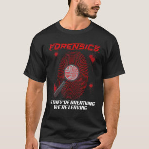 T-shirt Enquêteur sur la scène de crime en sciences judici