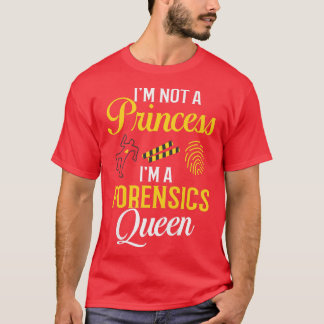 T-shirt Enquêteur sur scène de crime en sciences judiciair