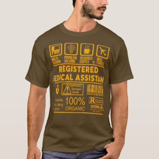 T-SHIRT ENREGISTRÉ MÉDICALE ASSISTANT NICE DESIGN 2017