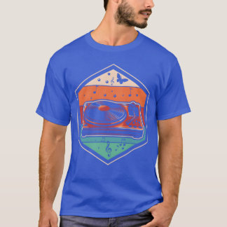 T-shirt Enregistrement coloré Musique Famille Vinyl