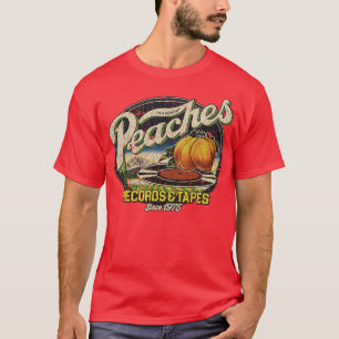 T-shirt Enregistrements de pêches bandes 1975 Tapestry
