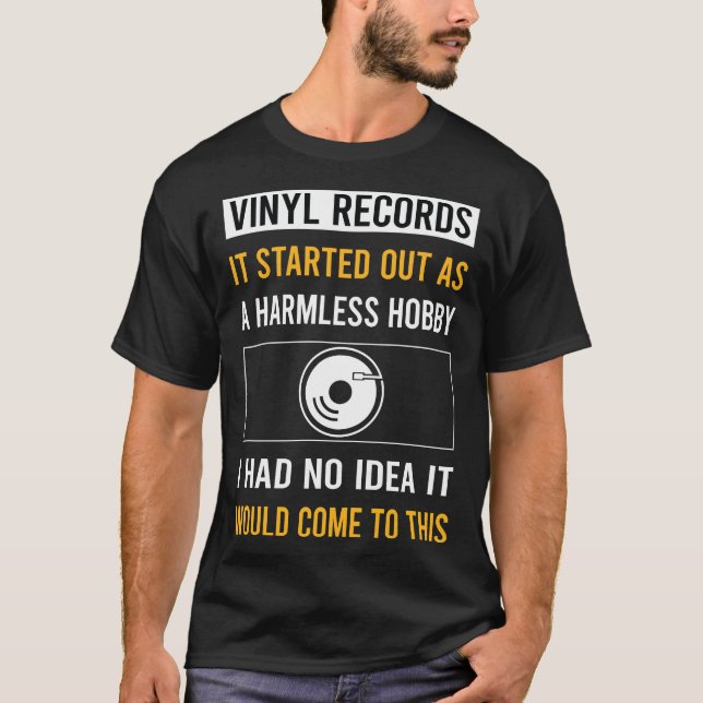 T-shirt Enregistrements de vinyle sans danger (Devant)