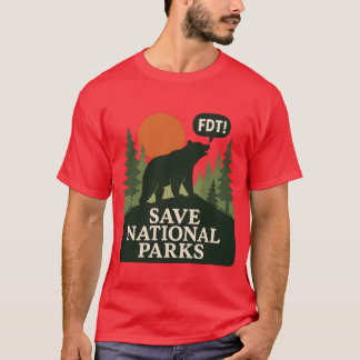 T-shirt Enregistrer le FDT des parcs nationaux