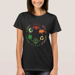 T-shirt Enregistrer les abeilles Secourir les animaux Recy
