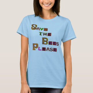 T-shirt Enregistrer les abeilles S'il vous plaît style amu
