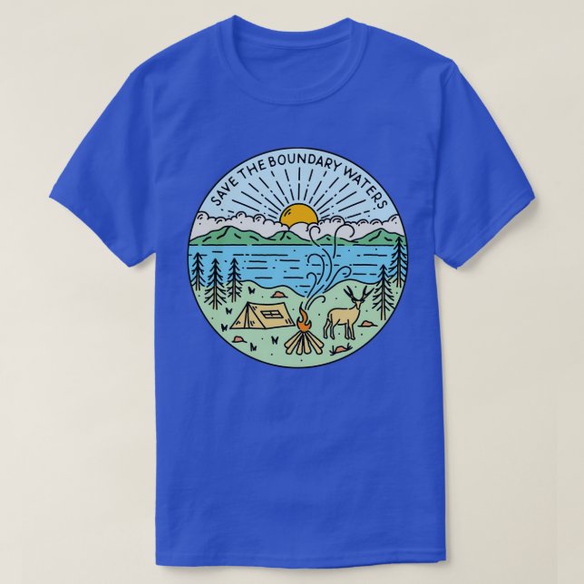 T-shirt Enregistrer les eaux limitrophes (Design devant)