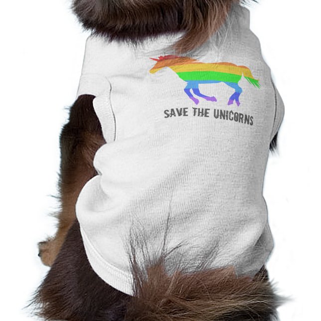 T-shirt Enregistrer Les Unicornes (Dos)