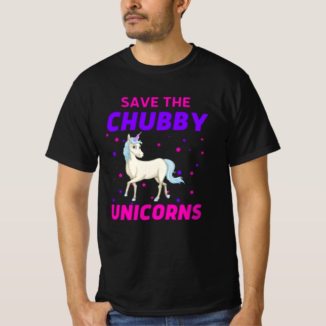 T-shirt Enregistrer Les Unicornes De Chubby (Devant)