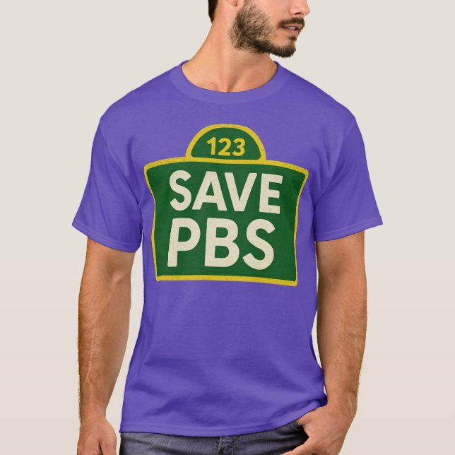 T-shirt Enregistrer PBS (2) (Devant)