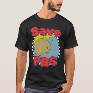 T-shirt Enregistrer PBS - Arthur Meme Parody avec Poing de