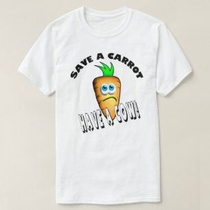 T-SHIRT ENREGISTRER UNE CARROT - AVOIR UNE VACHE