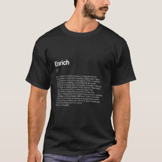 T-shirt Enrichir la définition de dictionnaire amusant