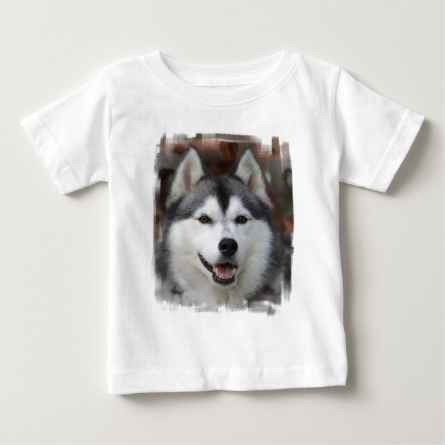 T-shirt enroué de bébé de chien (Devant)