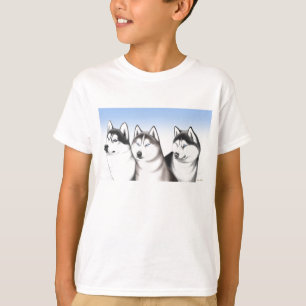 T-shirt enroué de chiens de traîneau de Malamute