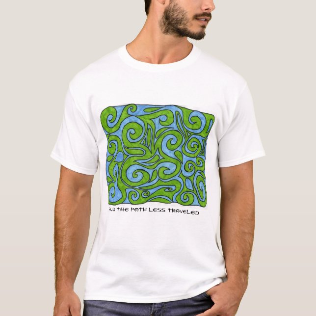T-shirt Enroulant des traînées 08-06, courent le chemin (Devant)