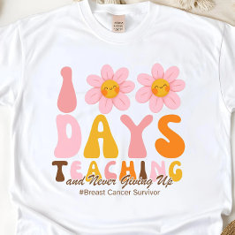 T-shirt Enseignant 100 jours de l'école Don de survivant d