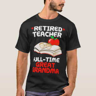 T-shirt Enseignant à la retraite à temps plein Grand grand