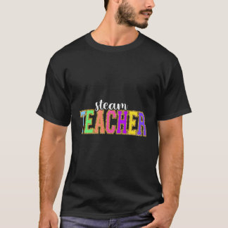 T-shirt Enseignant À La Vapeur Retourner À L'École Appréci