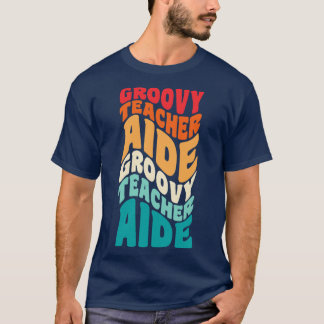 T-shirt Enseignant Aide Vintage Retro 60s les années 70 80