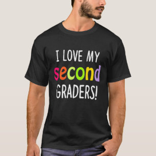 T-shirt Enseignant Aimer Second Graders Pour Enseignant de