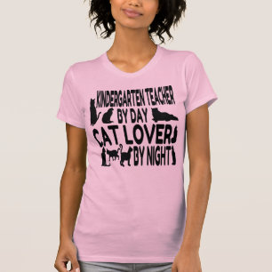 T-shirt Enseignant Amoureux des chats de maternelle