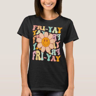 T-shirt Enseignant amusant heureux Friyay TGIF Vendredi Fl