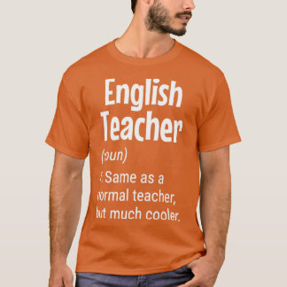 T-shirt Enseignant anglais Définition Funny Enseignant