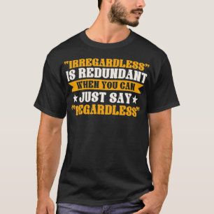 T-shirt Enseignant Anglais Grammar Linguistique Professeur