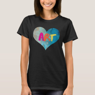 T-shirt Enseignant Artis Pour Coeur Coloré