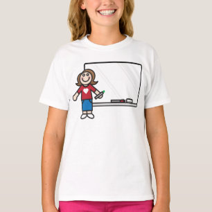 T-shirt Enseignant au tableau de la salle de classe