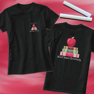 T-shirt enseignant avec nom d'école
