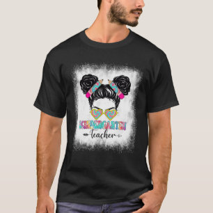 T-shirt Enseignant Bleached Kindergarten Little Miss Retou