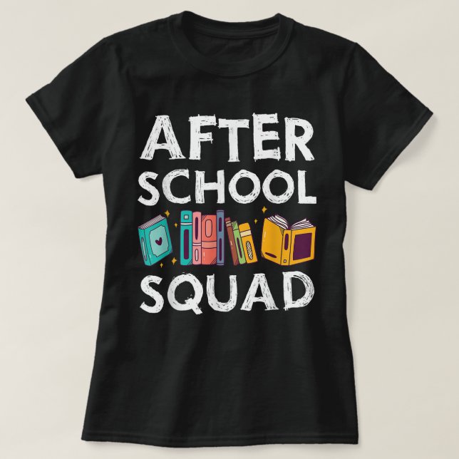 T-shirt Enseignant Cool de l'équipe après l'école Enseigna (Design devant)