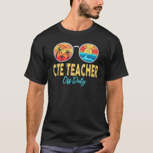 T-shirt Enseignant Cte hors service heureux dernier jour d