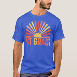 T-shirt Enseignant de 1ère année Coeur arc-en-ciel les ann
