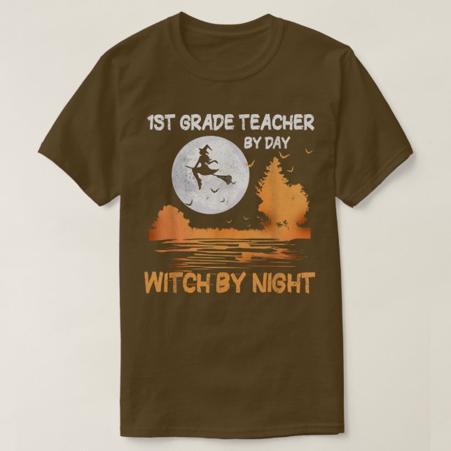 T-shirt Enseignant de 1ère année par sorcière de jour par  (Design devant)
