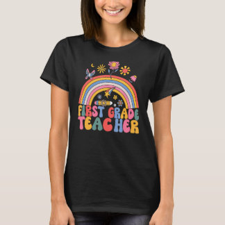 T-shirt Enseignant de 1ère année Rainbow Enseignant de pre