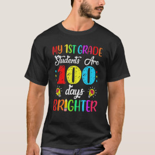 T-shirt Enseignant de 1re année 100 jours plus lumineux 10