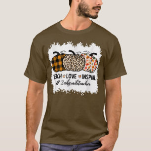 T-shirt Enseignant de 2e année Retour à l'école Citrouille