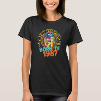 T-shirt Enseignant de 35 ans Né en 1987 35e Anniversaire T