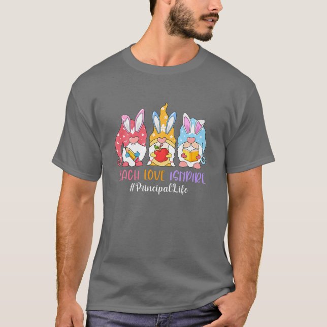 T-shirt Enseignant de 3e année Africain Messy Bun Black Hi (Devant)