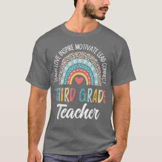 T-shirt Enseignant de 3e année enseigner l'amour Inspirer 