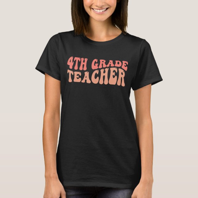 T-shirt Enseignant de 4e année (Devant)