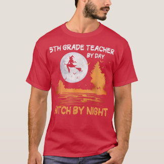 T-shirt Enseignant de 5e année par sorcière de jour par la
